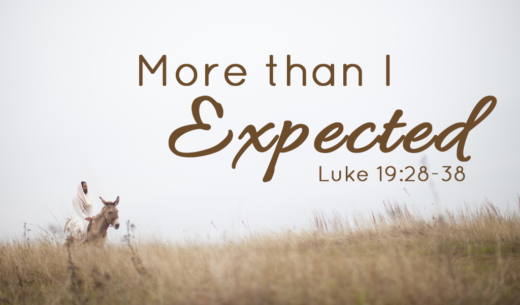 Featured image for “More Than I Expected – Hosanna in the Highest”